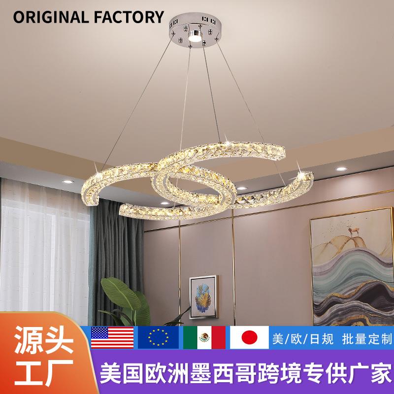 轻奢水晶客厅吸顶灯具餐厅卧室主灯服装店铺时尚创意吧台装饰吊灯