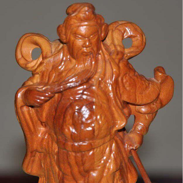 源头厂家各种工艺品小桃木关公FL-2288-1桃木摆件 摆挂件饰品木制