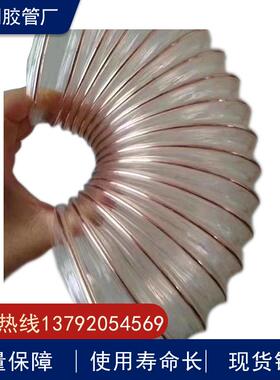 DN100-500聚氨酯PU钢丝管 耐磨PU钢丝伸缩管 PU耐老化钢丝波纹管