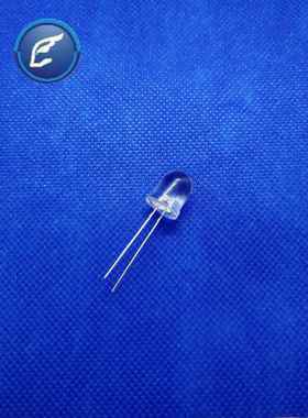 8mm/12mm圆头透明有边七彩快闪F8超高亮RGB自闪灯珠快速闪烁灯