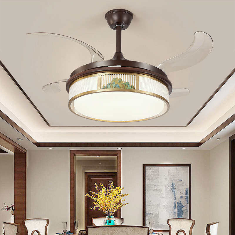 新中式吸顶灯胡桃木+铜客厅灯大厅LED卧室餐厅书房灯厂家灯具