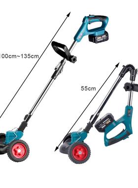电跨境锂电折21926叠割草机除草家机电动除草器打草机用小型多功