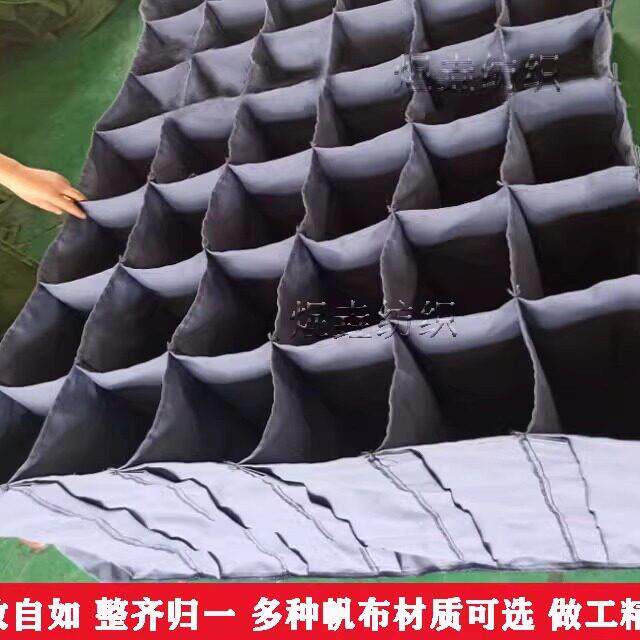 汽车配件周转架布兜帆布台车分隔布袋车间储物收纳方格子料架加工