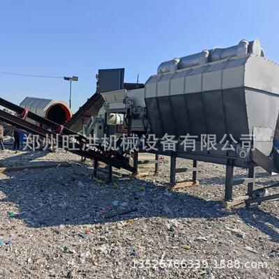装修垃圾处理转化设备建筑垃圾分类机陈腐垃圾分拣星形筛弹跳筛