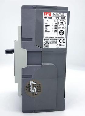 原装电LS产0L塑GLI壳断路G器三相总制开关ABE103b50/60/75/10A