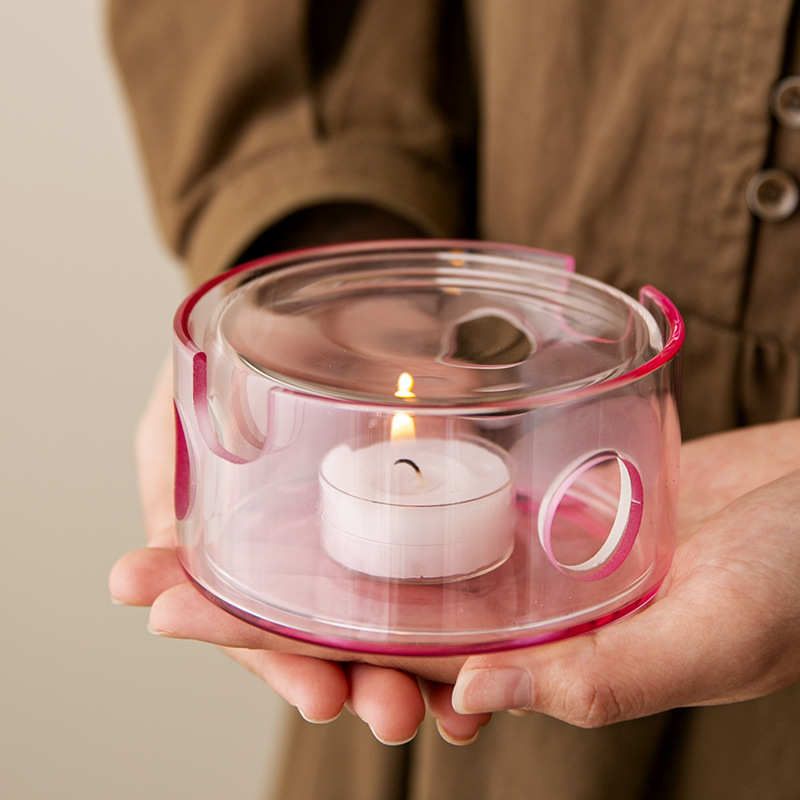 温茶炉蜡烛加热煮茶炉耐高温玻璃暖茶器迷你可观火炉保温底座底炉
