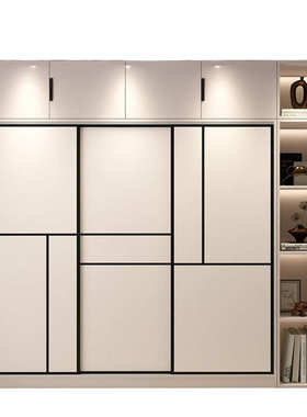 yhu衣柜家用卧室推拉门主卧简约储物柜出租房小户型经济成人儿童