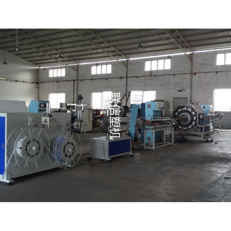 广州 联公司塑料机蛇皮管挤出机卖多少钱广信州塑料管材挤出SJ35-