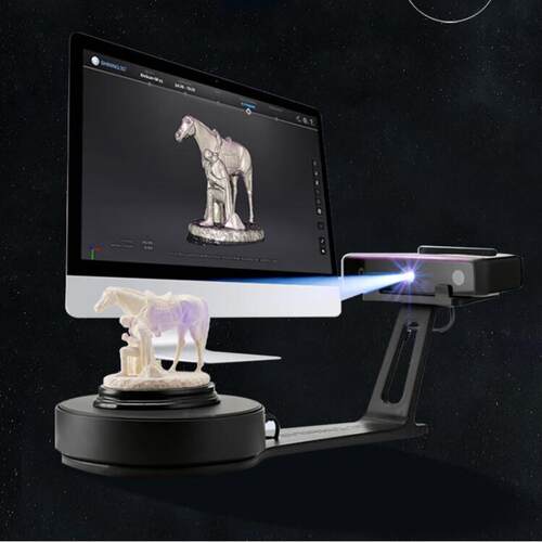 3d扫描仪SEV2工业级彩色纹理桌面转盘高精度逆向测绘