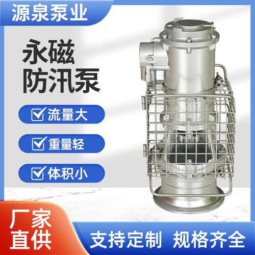 便携式抢险泵应急排涝轴流泵永磁防汛泵机械泵抽水灌测设备工厂