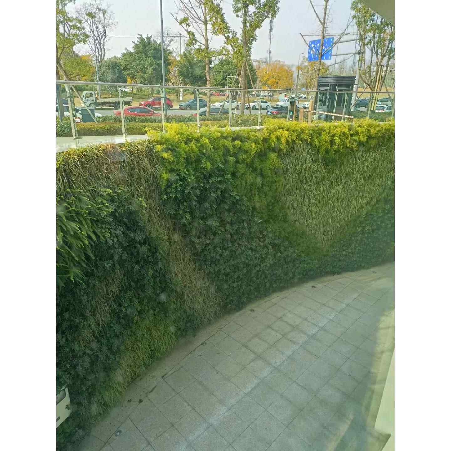 立体环保模拟绿色植物墙园林绿化背景墙网红假花形象背景墙