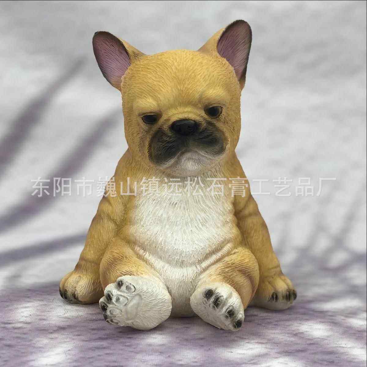跨境新款创意狗狗树脂摆件忧郁睡觉狗狗桌面花园庭院装饰摆件