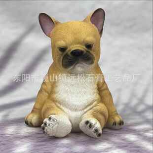 跨境新款 饰摆件 创意狗狗树脂摆件忧郁睡觉狗狗桌面花园庭院装