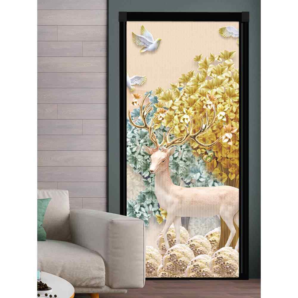 网红移门折叠门拉ERG隐形防风保推暖隔断门轨门无蜂巢厨房卧室