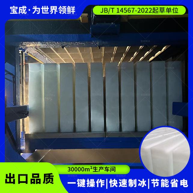 宝成直冷式制冰机块冰机条冰机水产养殖用大冰块机