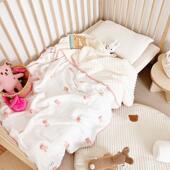 豆豆毯新生婴儿夏季 纱布盖毯宝宝安抚被子毛毯幼儿园儿童空调毯子