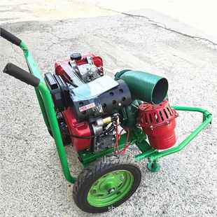 小盘型手喷水泵 接机抽水推泵722 195风冷柴油卷机 3寸喷灌泵