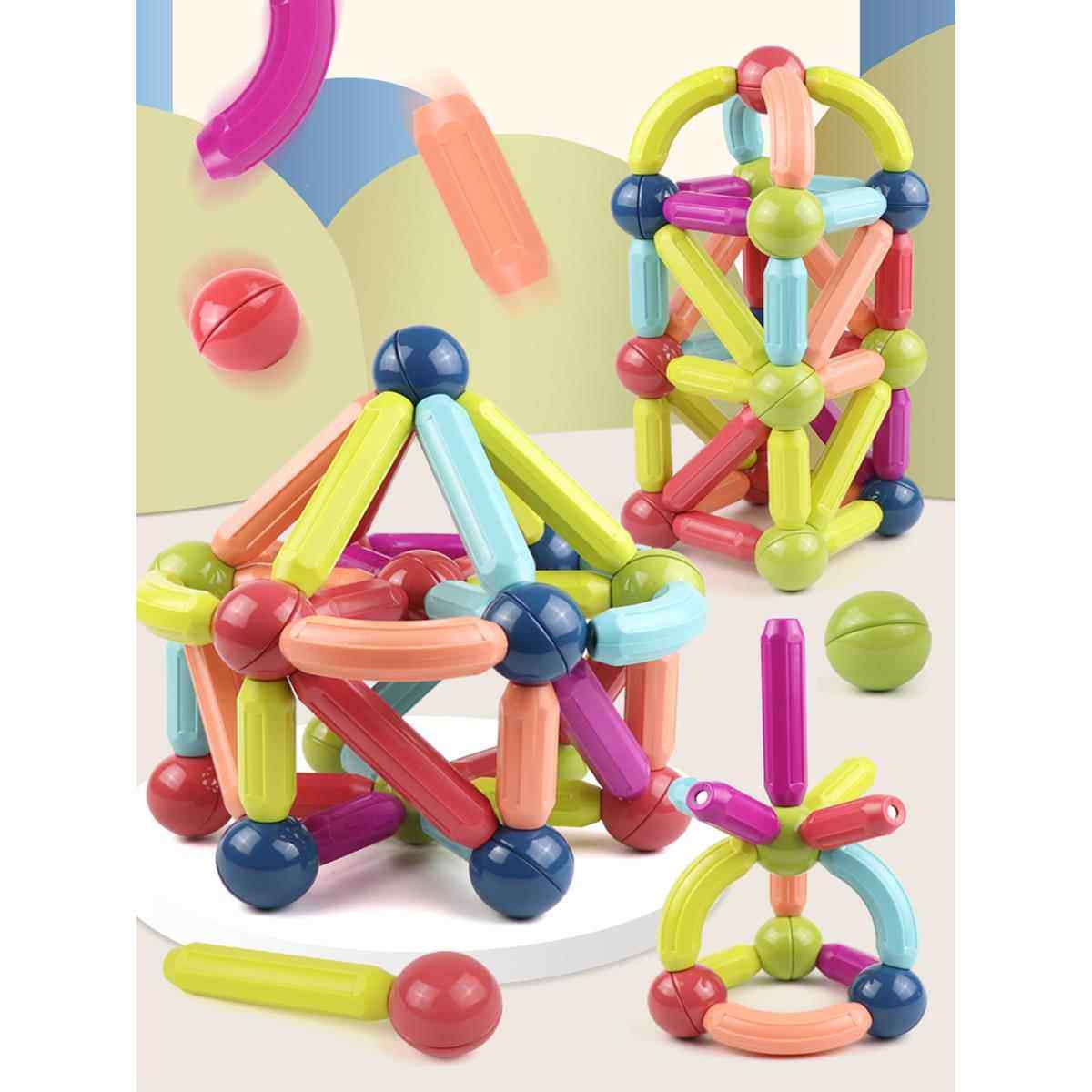 各种磁性棒儿童积木拼装拼图宝宝早期教育2岁3岁男女智力磁铁玩具,玩具/童车/益智/积木/模型,普通塑料积木,淘宝优惠券,粉丝福利购,淘宝优惠卷