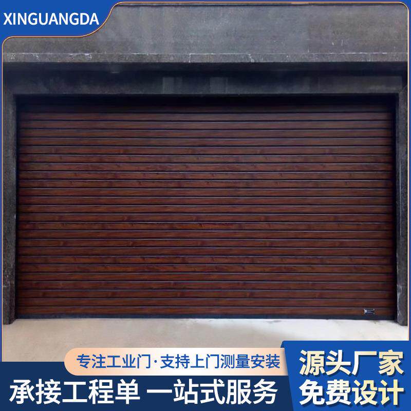 厂家硬质快速门铝合金高速开启自动电动感应工业卷帘车库门