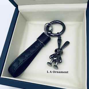 日本进口幸运兔子汽车钥匙扣挂件男女情侣精致奥迪福斯宾士钥匙链