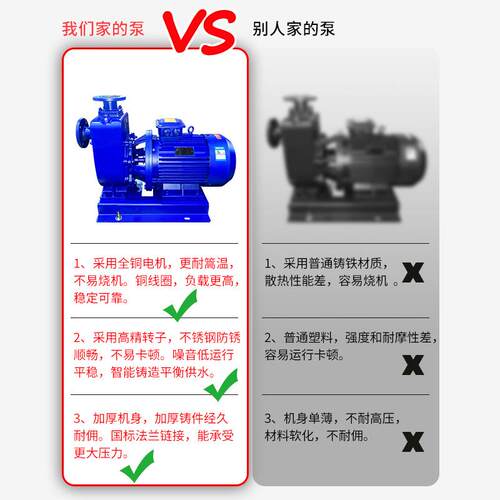 肃威泵业 ZW卧式自吸离心泵 管道增压污水排污泵 抽水泵