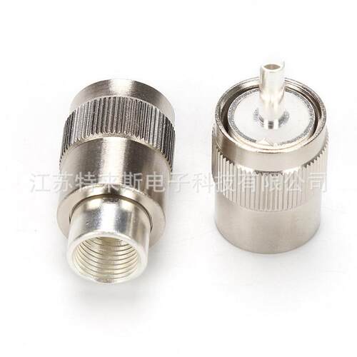 全铜UHF-J7公头 接50-7线缆 M-J-7 SL16-J7 对讲机转接头