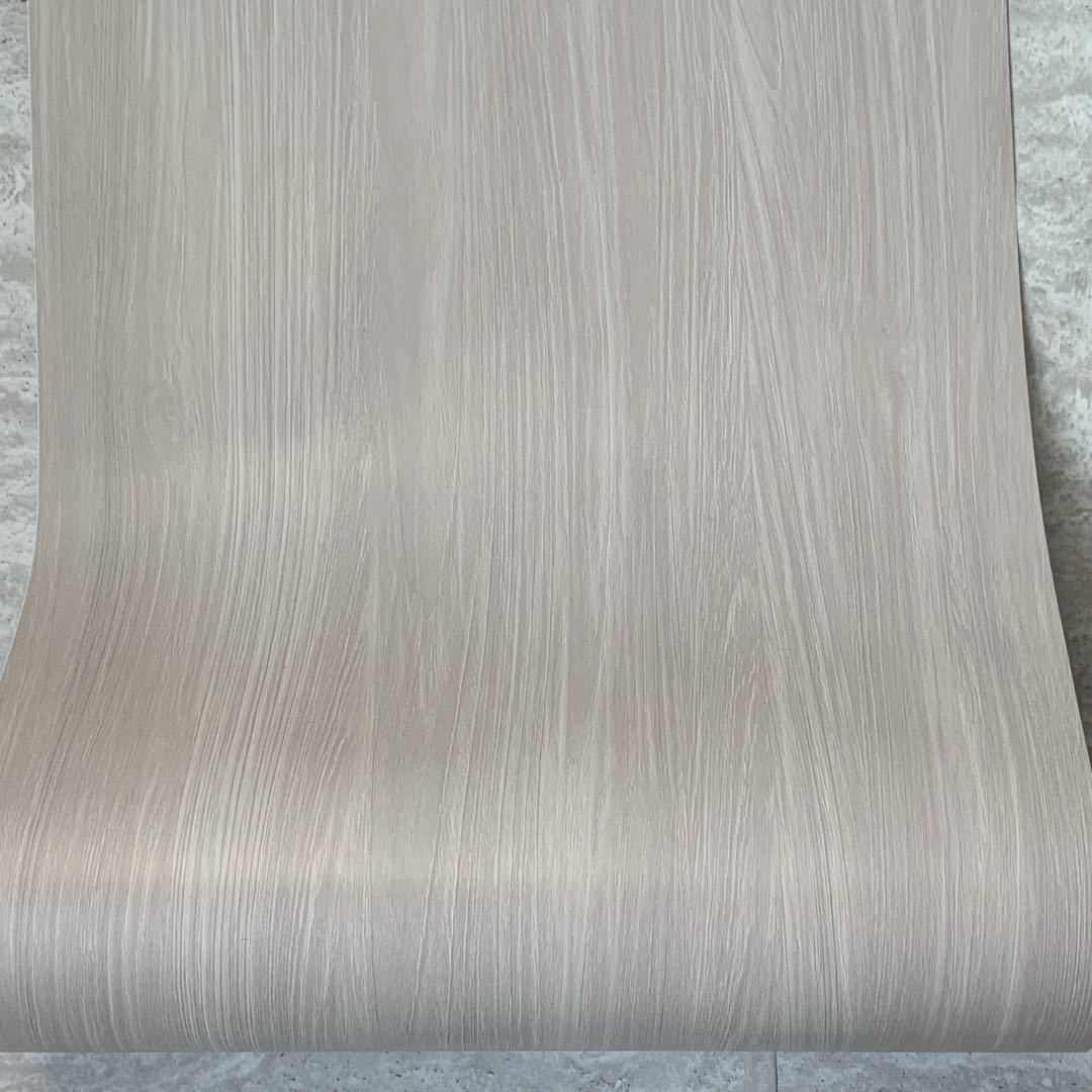 特厚淡灰色仿木纹pvc自粘墙纸 家装自贴壁纸 软装波音软片