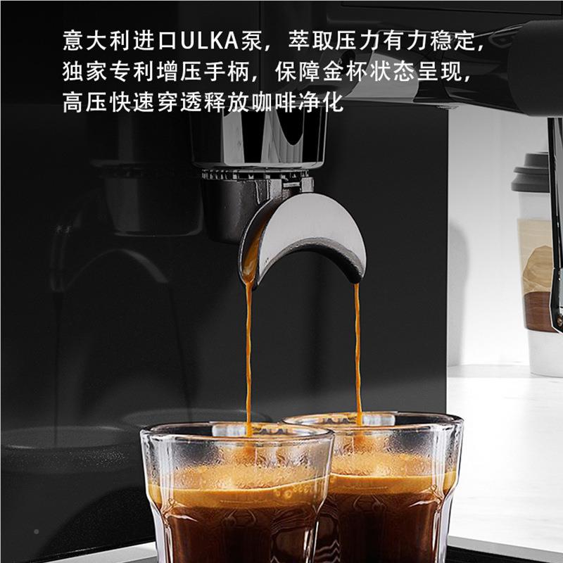 390动小钢炮0咖啡机商意535式半用自小型奶茶咖啡店研磨一体机