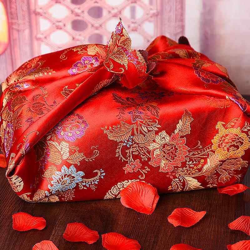结婚包袱皮婚礼陪嫁红包袱布女方娘家嫁妆包裹布订婚婚庆用品大全