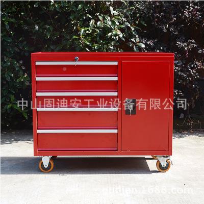 工业维修车车间工具柜动五金工具抽屉移带式挂板推车带锁gudieb零