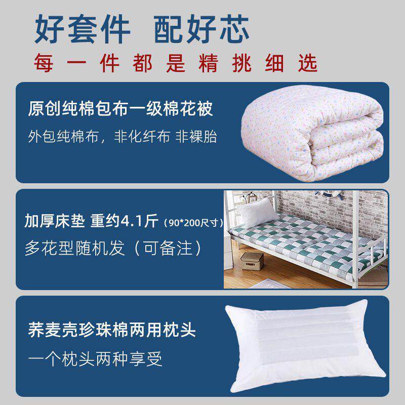 纯棉其他/oth学生宿舍被褥全套一整人套装床用上品被全棉套被罩子