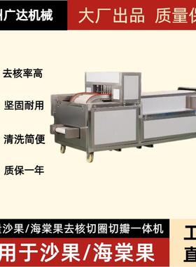 沧州广达机械沙果海棠果去核机切圈机切瓣机三机合一可独使用