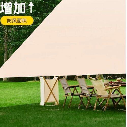 【保障】天幕帐篷户外露营遮阳装备便携式野餐八角黑胶棚蝶形