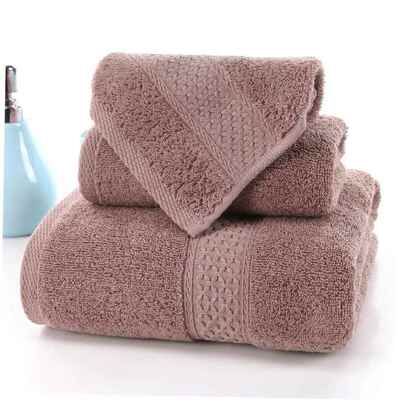 3pcs set cotton beach bath face towel 全棉毛巾浴巾三件套