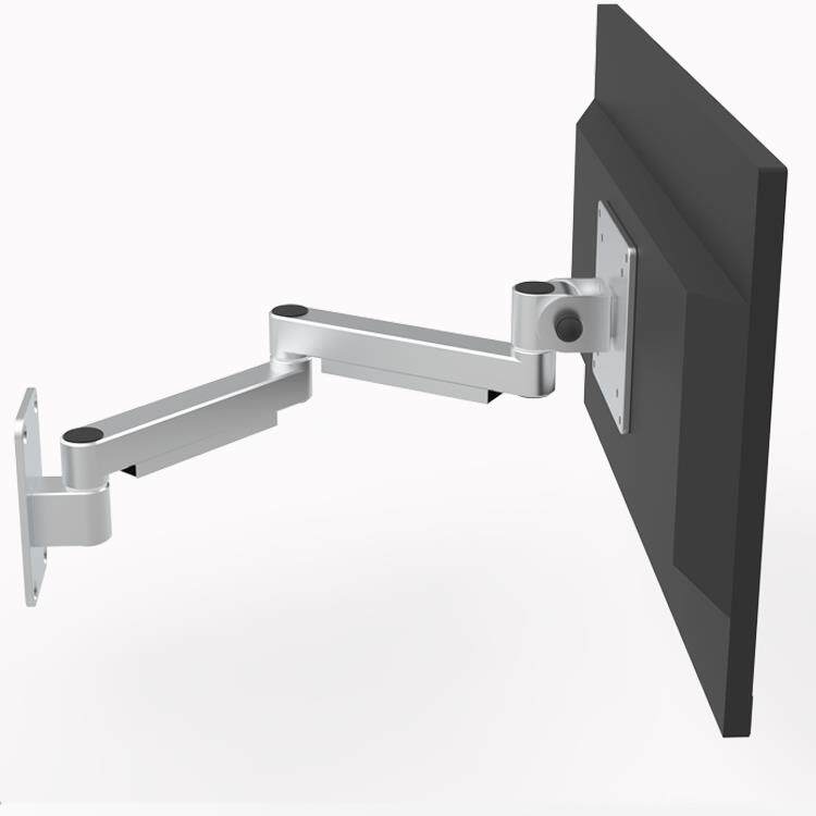 工业液晶电脑显示器支架铝合金折叠悬挂旋转壁挂式vesa挂墙支架臂