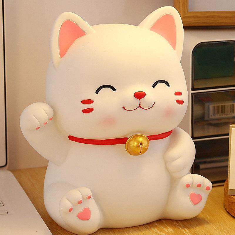 网红招财猫存钱罐2024新款儿童男女孩只进不出大容量储蓄罐零钱罐