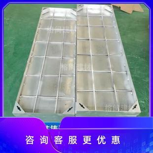 不锈钢隐形井盖园林装饰盖板长方形多开小区道路铺砖电力井盖定制