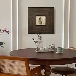 泼墨仙人图式 饰画中古擦寂风画客厅卧室床头挂壁 复古艺术美JYK装