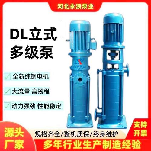 DL立式多级离心泵层建筑供水压泵DLR热水循环锅炉补水泵变频