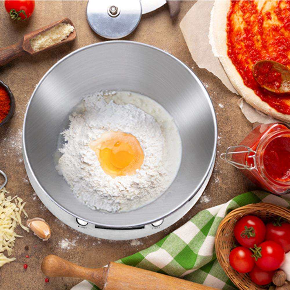 厨房不锈钢电子秤 LCD大屏带去皮功能精准克重秤Bowl Food Scale