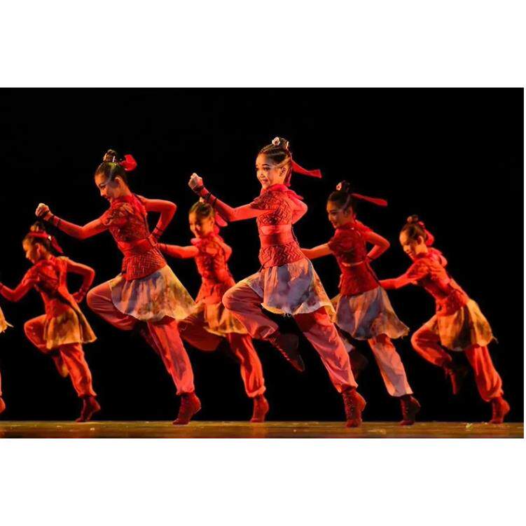 高档再现花木兰装儿童演出采服第十二小荷风舞蹈服装届古汉服士兵