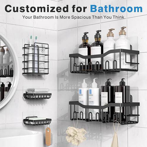Shower Caddy Rustproof Bath Organizers Bathroom Shelves