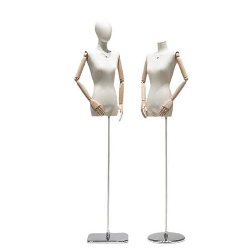 韩版平肩模特道具女全身人台服装店直角肩半身人偶橱窗衣架展示架