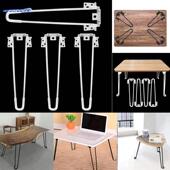 白色折叠桌腿支架咖啡桌桌腿床支撑腿电脑桌户外野营风格 折叠桌配