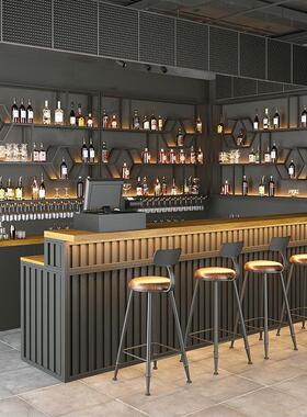 工业风吧清台吧火锅餐饮接待台前桌民宿酒mj-25吧饭店银烧烤店复