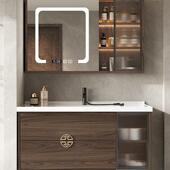 洗代新中式 浴室柜组合一体陶瓷盆卫生629间洗漱台台陶瓷现手洗脸