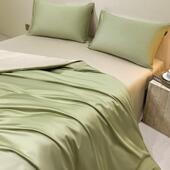 A类母婴60s高支贡缎长绒棉四件套全棉四件套简约纯色纯棉床上用品