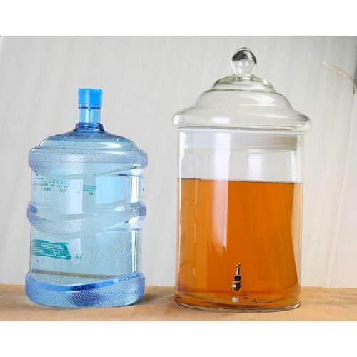 8E7Q批发直筒玻璃泡酒瓶酒罐直身特大号泡酒缸宽30cm40斤50斤100