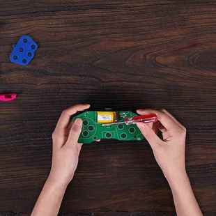 八位堂SEGA世嘉SS土星 NewFC游戏机狗骨头原装手柄 改蓝牙DIY套件