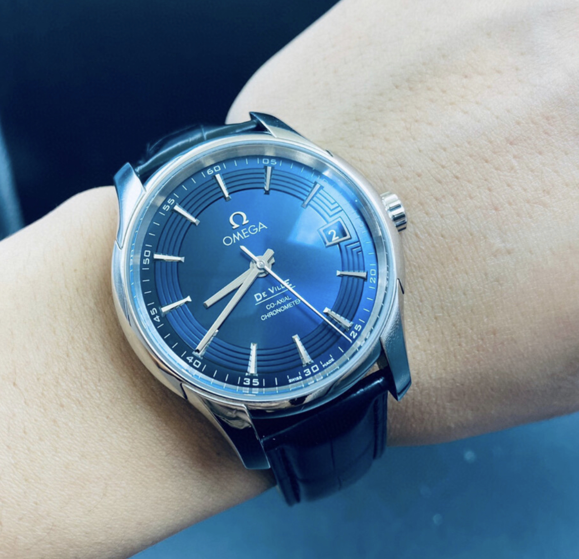 98新41mm欧米茄碟飞系列431.33.41.21.03.001自动机械男表正品